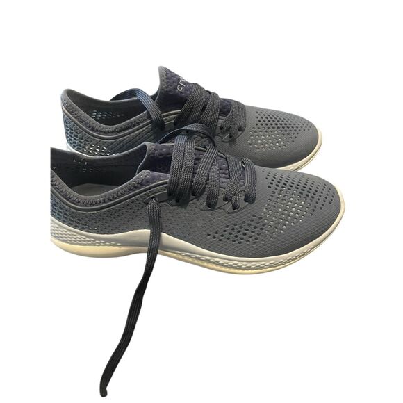 Crocs Womens Blue Lace Up LiteRide 360 Pacer 206705 Sneaker Casual Shoes Size 9W - Picture 2 of 8